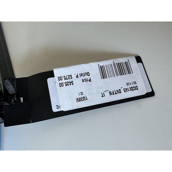 NIB $425 Versace Medusa-Buckle Blue Slim Leather Belt 85 (34) IT DCDI145